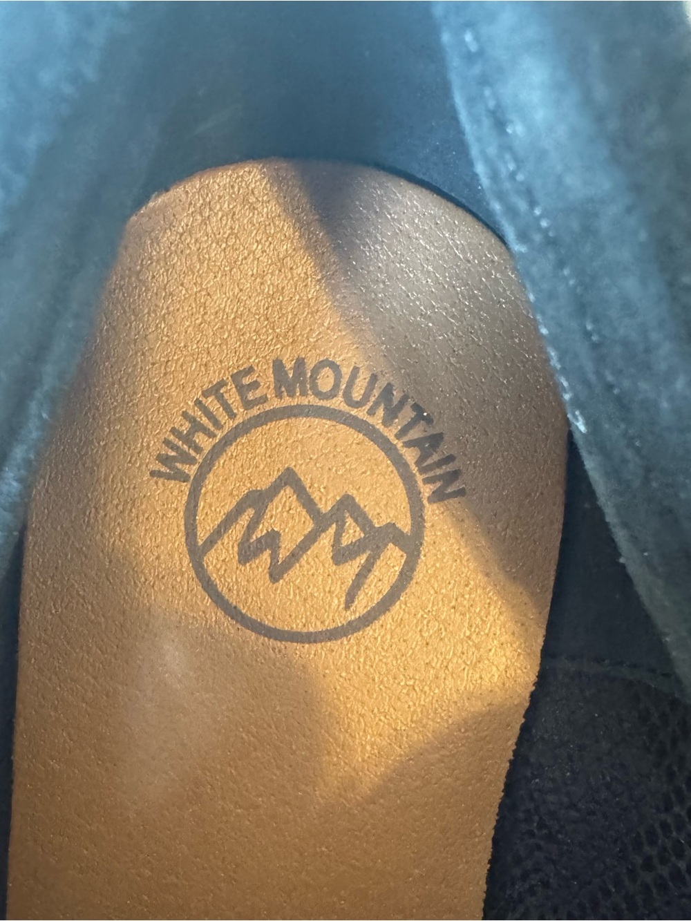 White Mountain Black Suede Slip-On Loafers - Picture 3 of 5